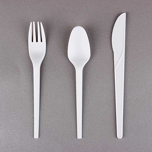 PLA and Corn Starch Biodegradable Cutlery Manufacturer PLALEAVES